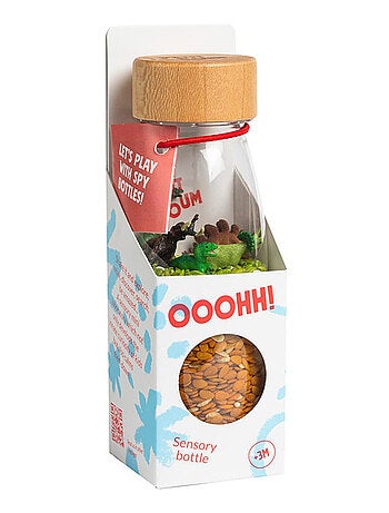Giocattolo per neonato bottiglia sensoriale con suono | Petit Boum