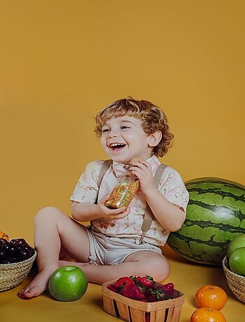 Giocattolo per neonato bottiglia sensoriale con suono | Petit Boum