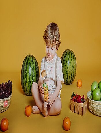 Giocattolo per neonato bottiglia sensoriale con suono | Petit Boum