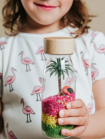 Giocattolo per neonato bottiglia sensoriale con suono | Petit Boum