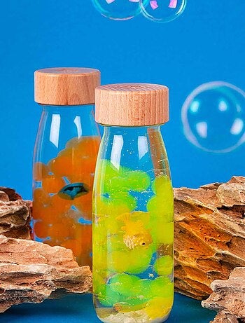 Giocattolo per neonato bottiglia sensoriale con suono | Petit Boum