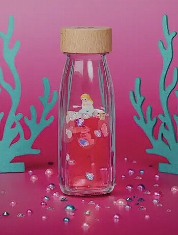 Giocattolo per neonato bottiglia sensoriale con suono | Petit Boum