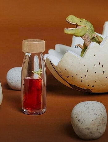 Giocattolo per neonato bottiglia sensoriale con suono | Petit Boum