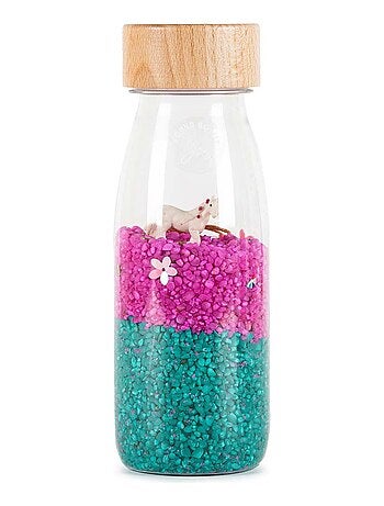 Giocattolo per neonato bottiglia sensoriale con suono | Petit Boum