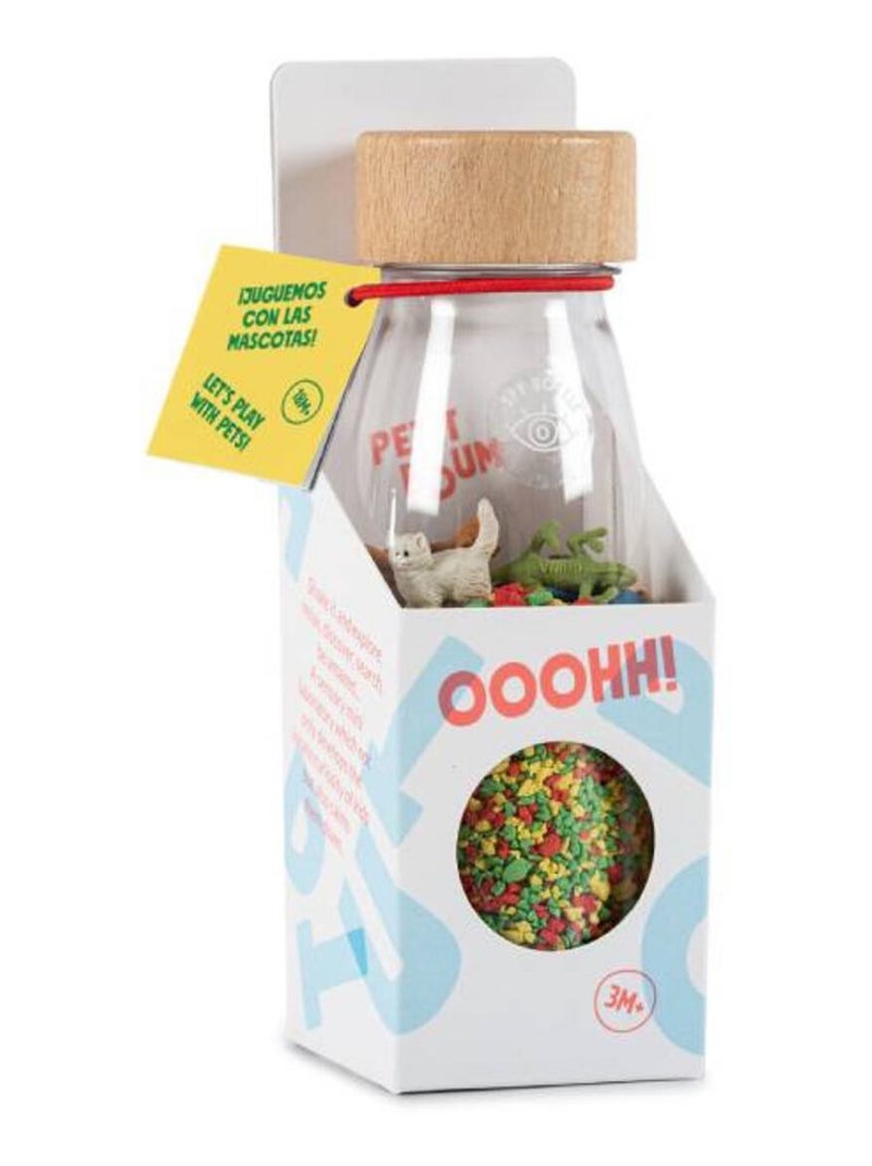 Giocattolo per neonato bottiglia sensoriale con suono | Petit Boum Verde - Kiabi