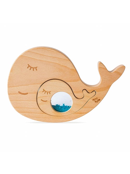 Giocattolo sensoriale neonato puzzle in legno balena | Petit Boum - Kiabi Giocattolo sensoriale neonato puzzle in legno balena | Petit Boum - Kiabi