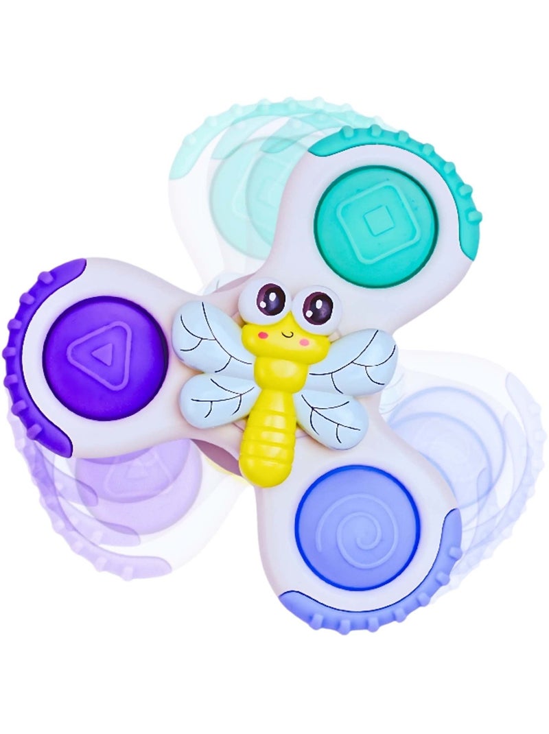 Giocattolo sensoriale per neonati, set di trottole con ventosa | Bo Jungle Multicolore - Kiabi