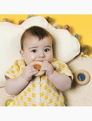 Giocattolo sonaglio sensoriale per neonato | petit boum | petit boum