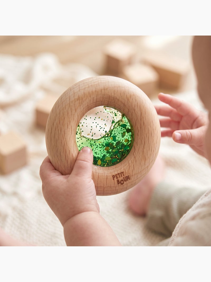 Giocattolo sonaglio sensoriale per neonato | petit boum | petit boum Verde - Kiabi
