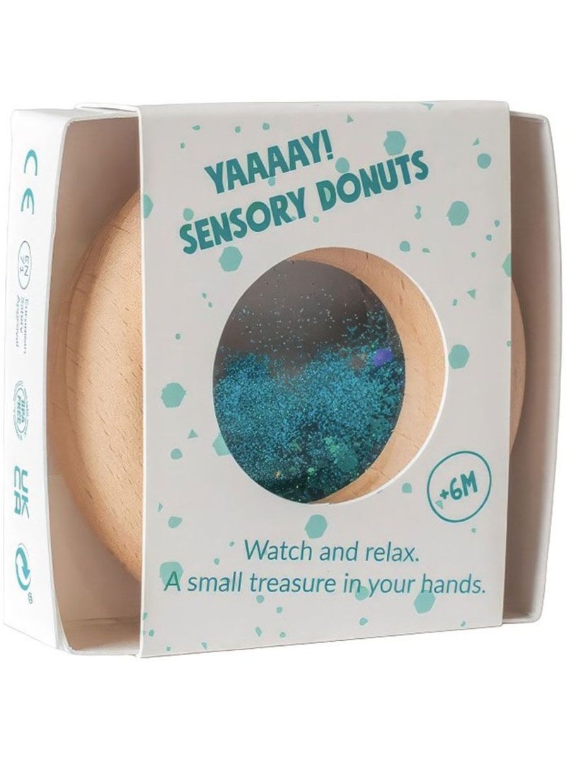 Giocattolo sonaglio sensoriale per neonato | Petit Boum Turchese - Kiabi