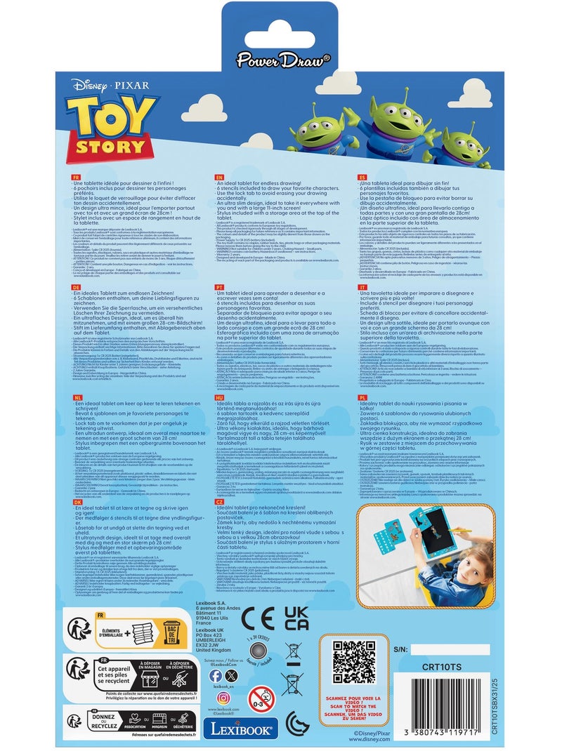 giocattolo Story 11’’ tablet da disegno e apprendimento E-ink multicolore con stencil N/D - Kiabi