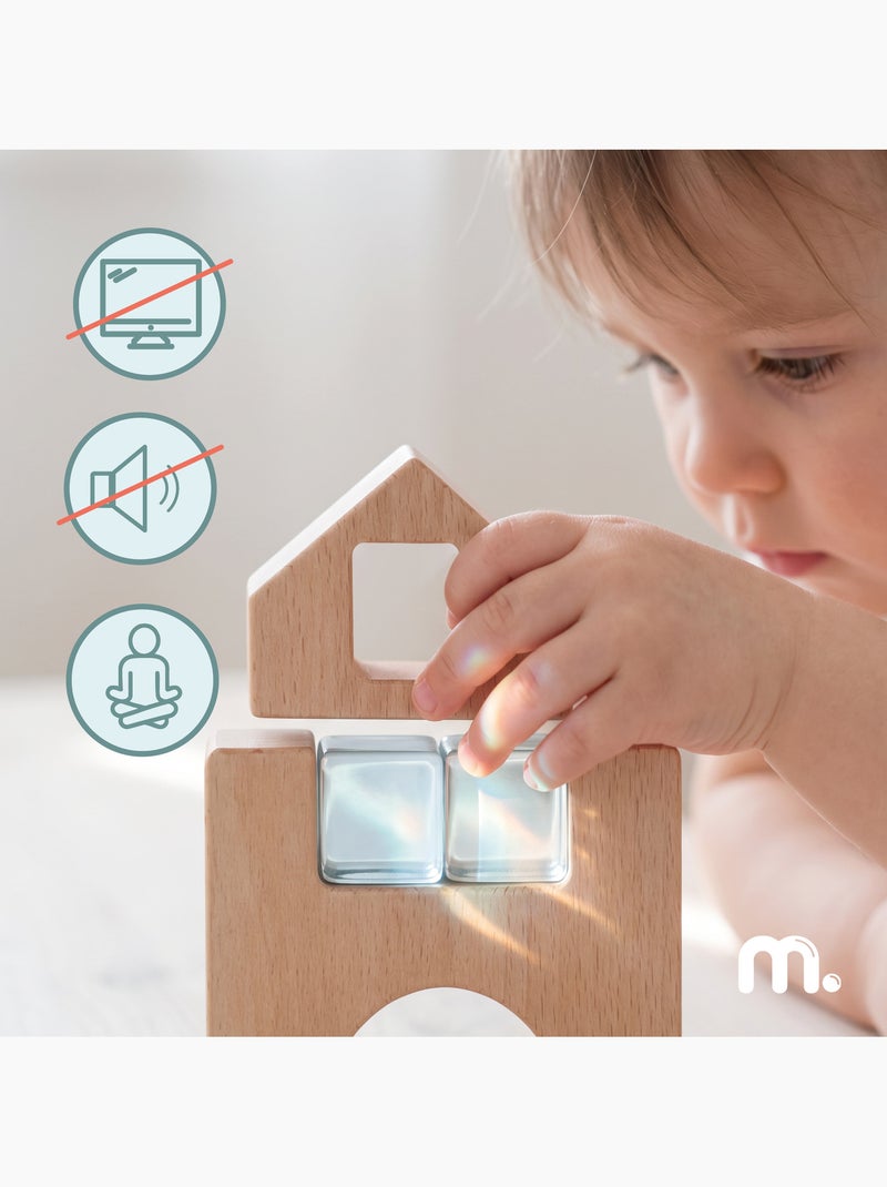 Giochi di costruzione blocchi sensoriali in legno citta 40 pezzi mamabrum N/D - Kiabi