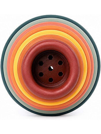 Gioco da bagno tazze impilabili in silicone | Bo Jungle