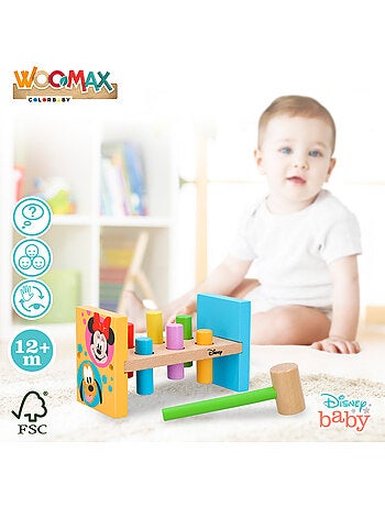 Gioco di blocchi e martelli in legno disney woomax