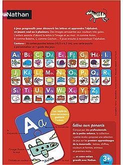 Bambina 3-12 anni - Gioco 'La piccola scuola: le lettere' di 'Nathan' - Kiabi