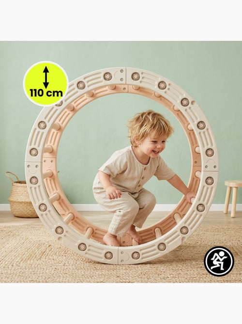Gioco montessori 4 in 1 hypermotion per bambini con ruota ginnastica, arco e percorso di equilibrio - Kiabi Gioco montessori 4 in 1 hypermotion per bambini con ruota ginnastica, arco e percorso di equilibrio - Kiabi