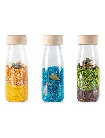 Gioco per neonati set da 3 bottiglie sensoriali | Petit Boum