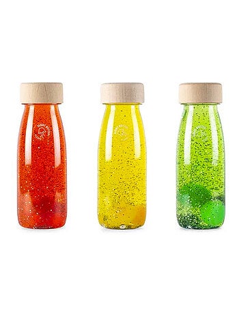 Gioco per neonati set da 3 bottiglie sensoriali | Petit Boum