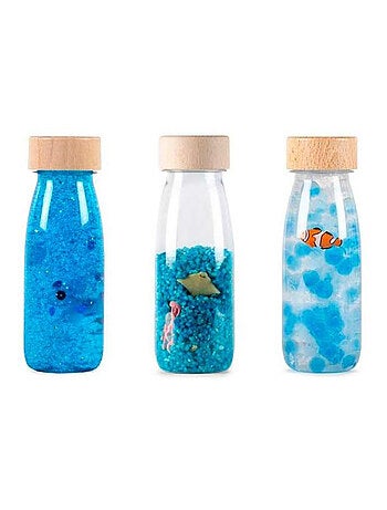 Gioco per neonati set da 3 bottiglie sensoriali | petit boum | petit boum