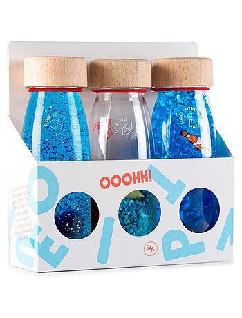 Gioco per neonati set da 3 bottiglie sensoriali | petit boum | petit boum