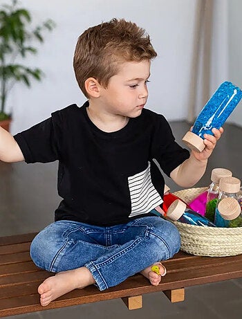 Gioco per neonati set da 3 bottiglie sensoriali | petit boum | petit boum