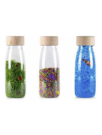 Gioco per neonati set da 3 bottiglie sensoriali | petit boum | petit boum