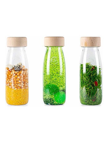 Gioco per neonati set da 3 bottiglie sensoriali | Petit Boum