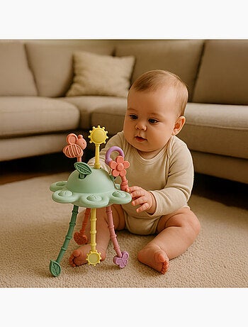 Gioco sensoriale in silicone per neonati tema giardino | Little L
