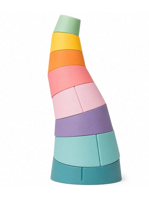 Gioco sensoriale piramide impilabile in silicone | oppi® - Kiabi
