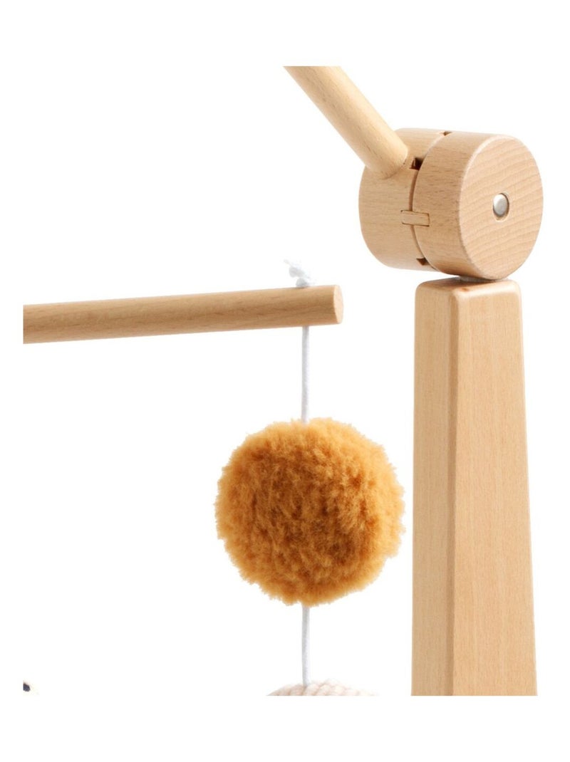 Giostrina musicale in legno con 4 giochi - SAUTHON Marrone caramello - Kiabi