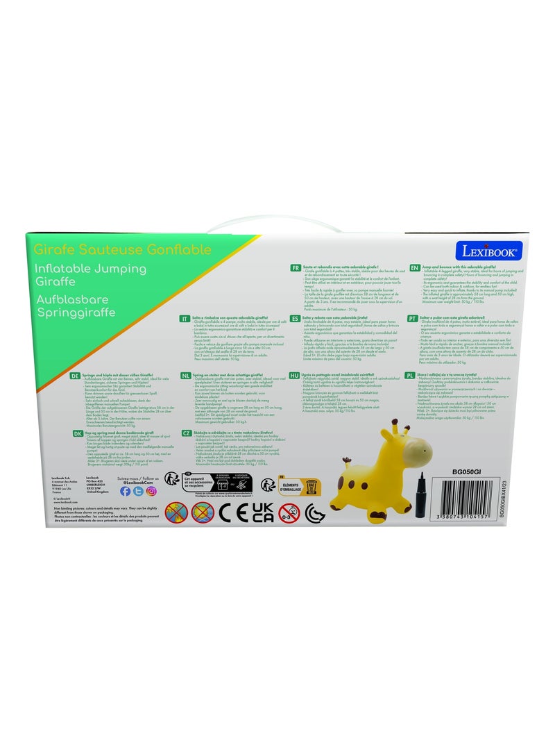 Giraffa gonfiabile che salta Giallo - Kiabi