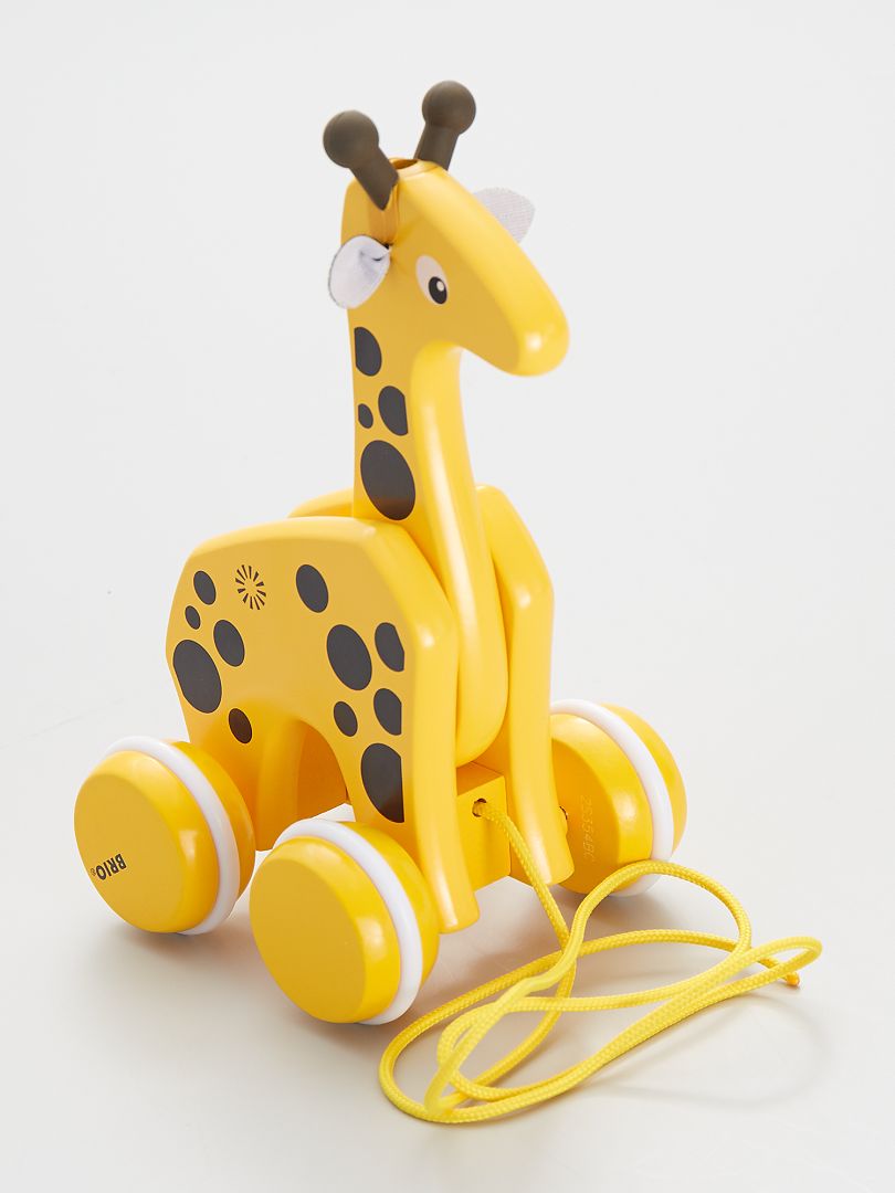 Giraffa in legno da traino multicolore - Kiabi