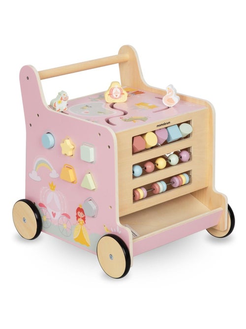 Girello in legno 2 in 1 con cubo educativo multifunzione – gioco attività sviluppo bambini 1+ - Kiabi Girello in legno 2 in 1 con cubo educativo multifunzione – gioco attività sviluppo bambini 1+ - Kiabi