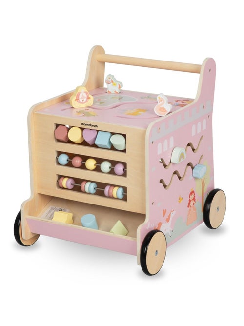 Girello in legno 2 in 1 con cubo educativo multifunzione – gioco attività sviluppo bambini 1+ - Kiabi Girello in legno 2 in 1 con cubo educativo multifunzione – gioco attività sviluppo bambini 1+ - Kiabi