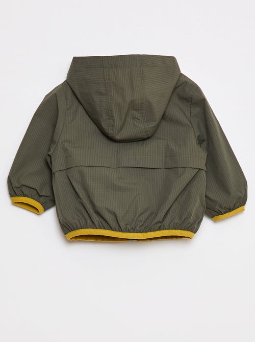 Giubbotto antivento impermeabile con cappuccio - Kiabi