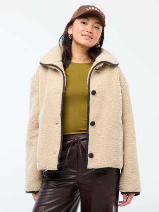 Giubbotto caldo effetto montone