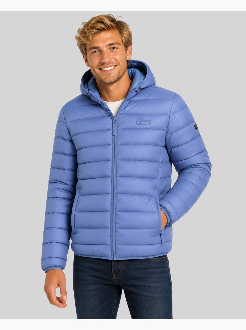 Giubbotto con cappuccio amichoko hood – geographical norway Blu denim - Kiabi