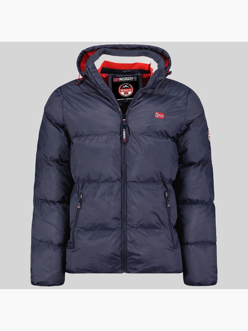 Giubbotto con cappuccio ancelo – geographical norway Blu marino - Kiabi