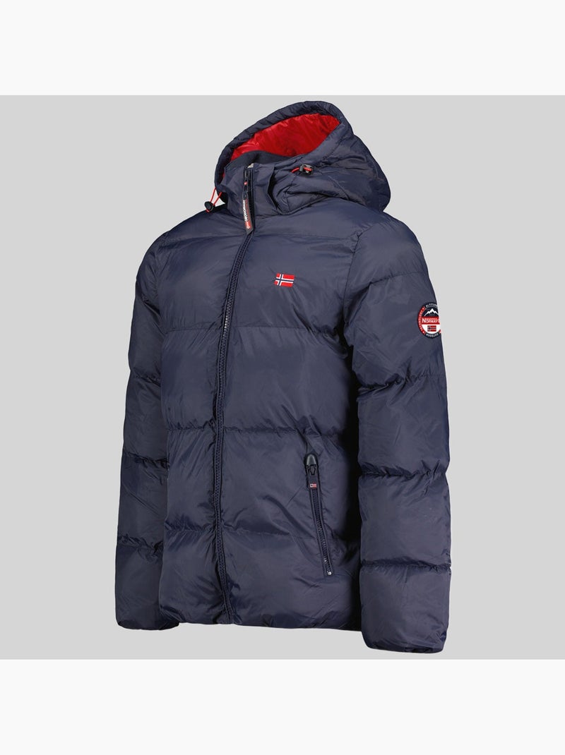 Giubbotto con cappuccio ancelo – geographical norway Blu marino - Kiabi