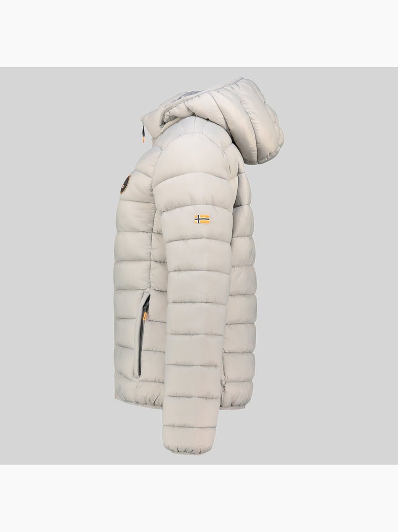 Giubbotto con cappuccio atikamap hood – geographical norway Grigio chiaro - Kiabi