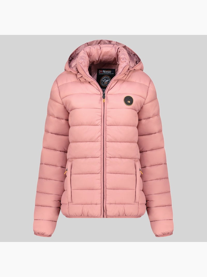 Giubbotto con cappuccio atikamap hood – geographical norway Rosa antico - Kiabi