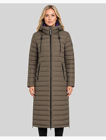 Giubbotto con cappuccio azule long – geographical norway