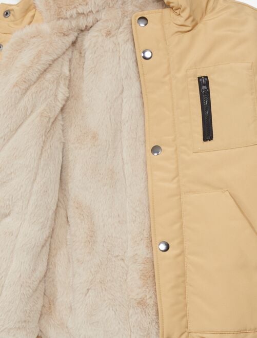 Boss giubbino leggero bambino con cappuccio beige main image 1