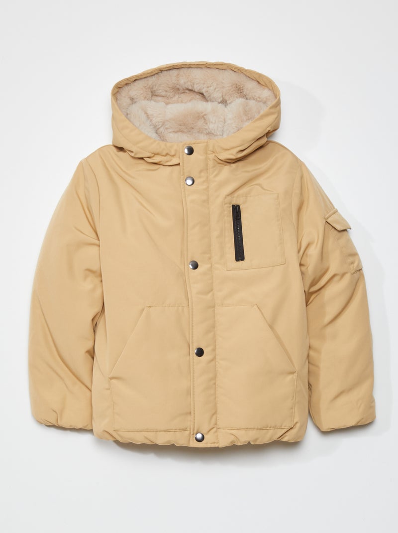 Giubbotto con cappuccio BEIGE - Kiabi