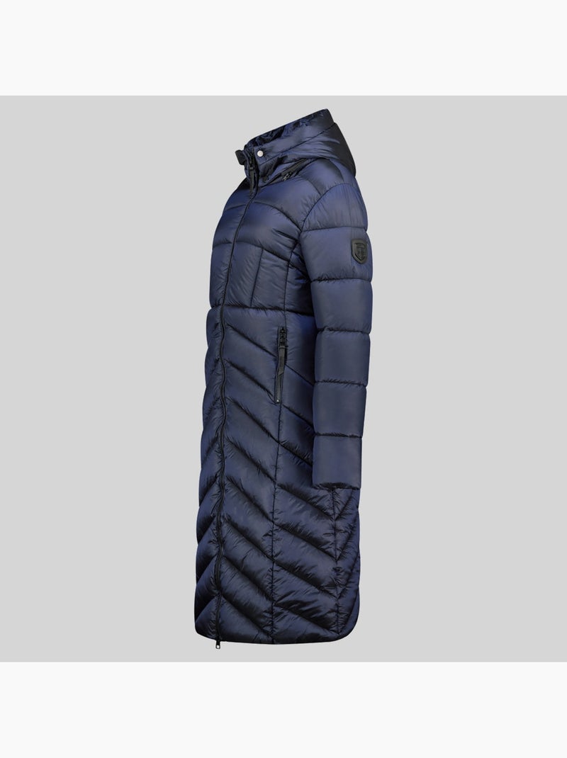Giubbotto con cappuccio blanche long – geographical norway Blu marino - Kiabi