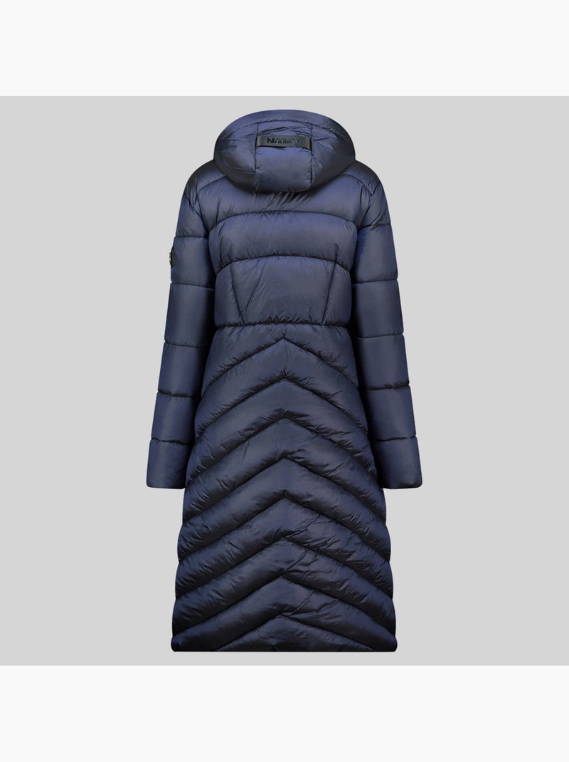 Giubbotto con cappuccio blanche long – geographical norway Grigio chiaro - Kiabi
