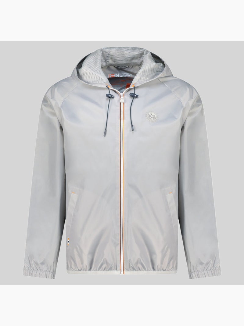 Giubbotto con cappuccio boatglobe – geographical norway Grigio chiaro - Kiabi