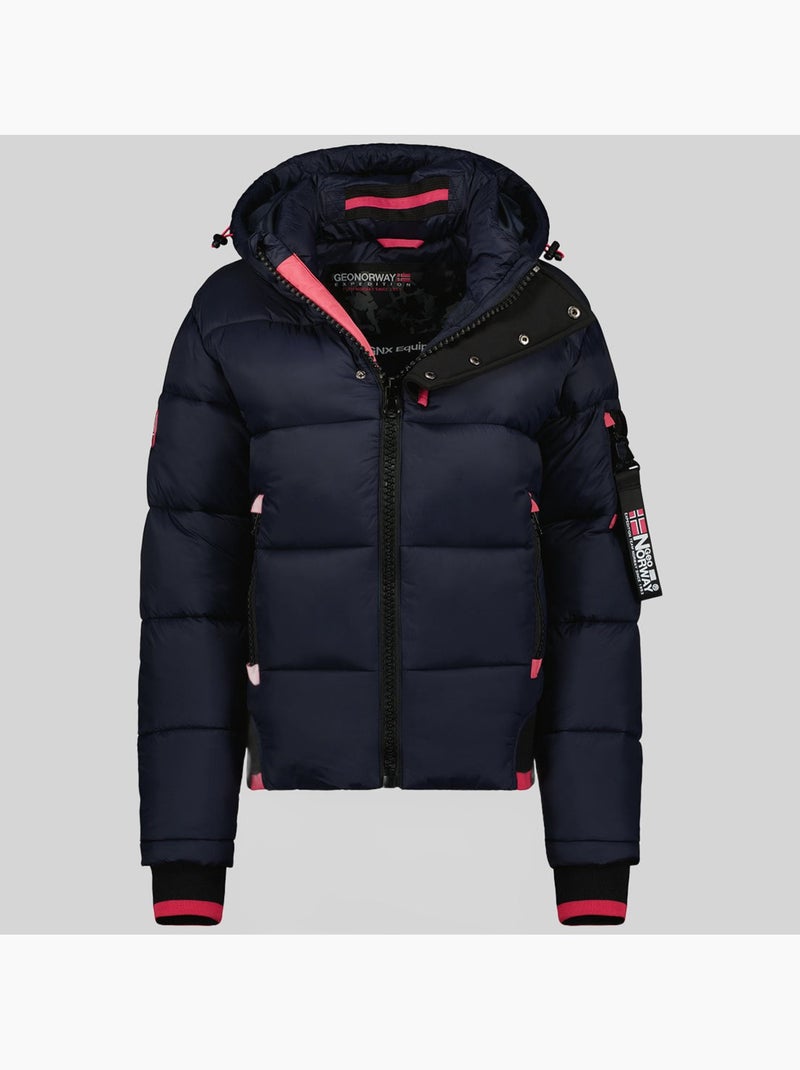Giubbotto con cappuccio calix – geographical norway Blu Rosa - Kiabi
