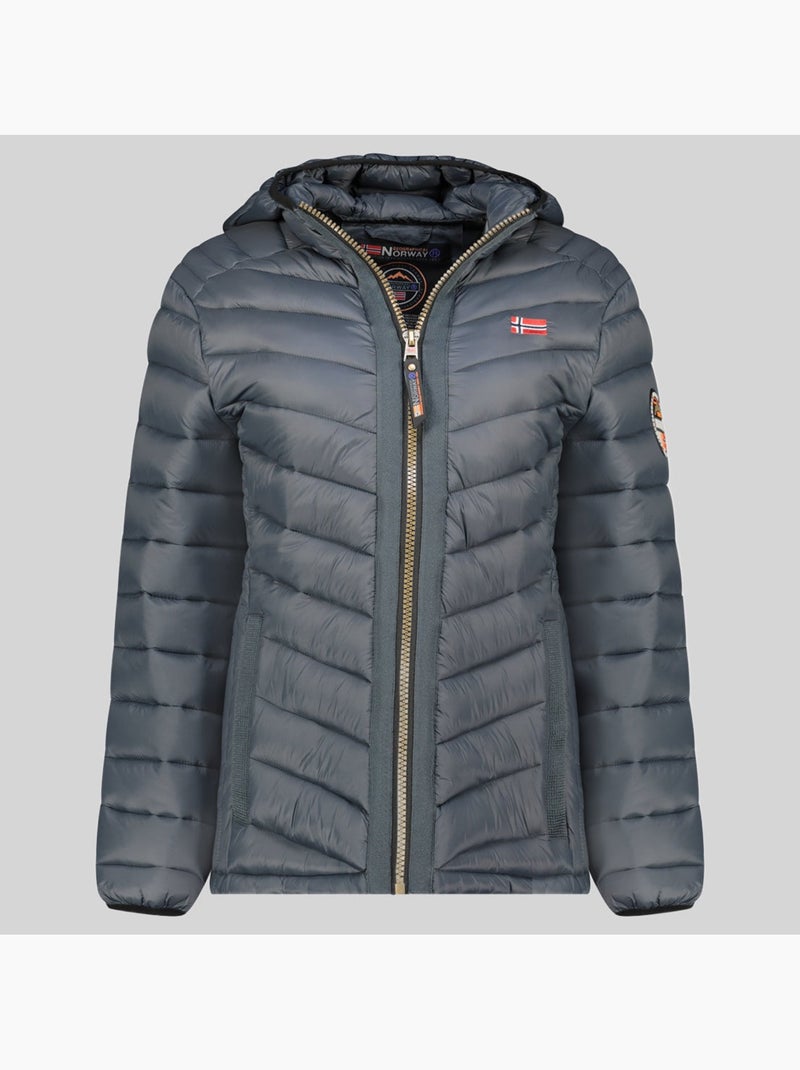 Giubbotto con cappuccio carliti hood – geographical norway Grigio scuro - Kiabi