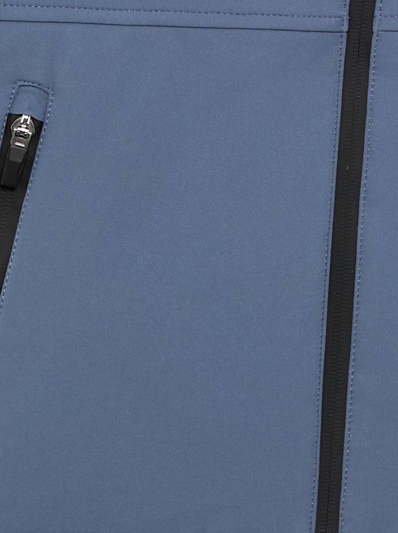 Giubbotto con cappuccio foderato in micropile Grigio - Kiabi